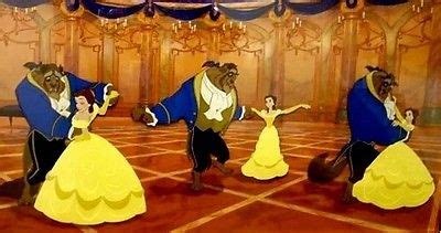 Magical dance floor of beauty and the beast